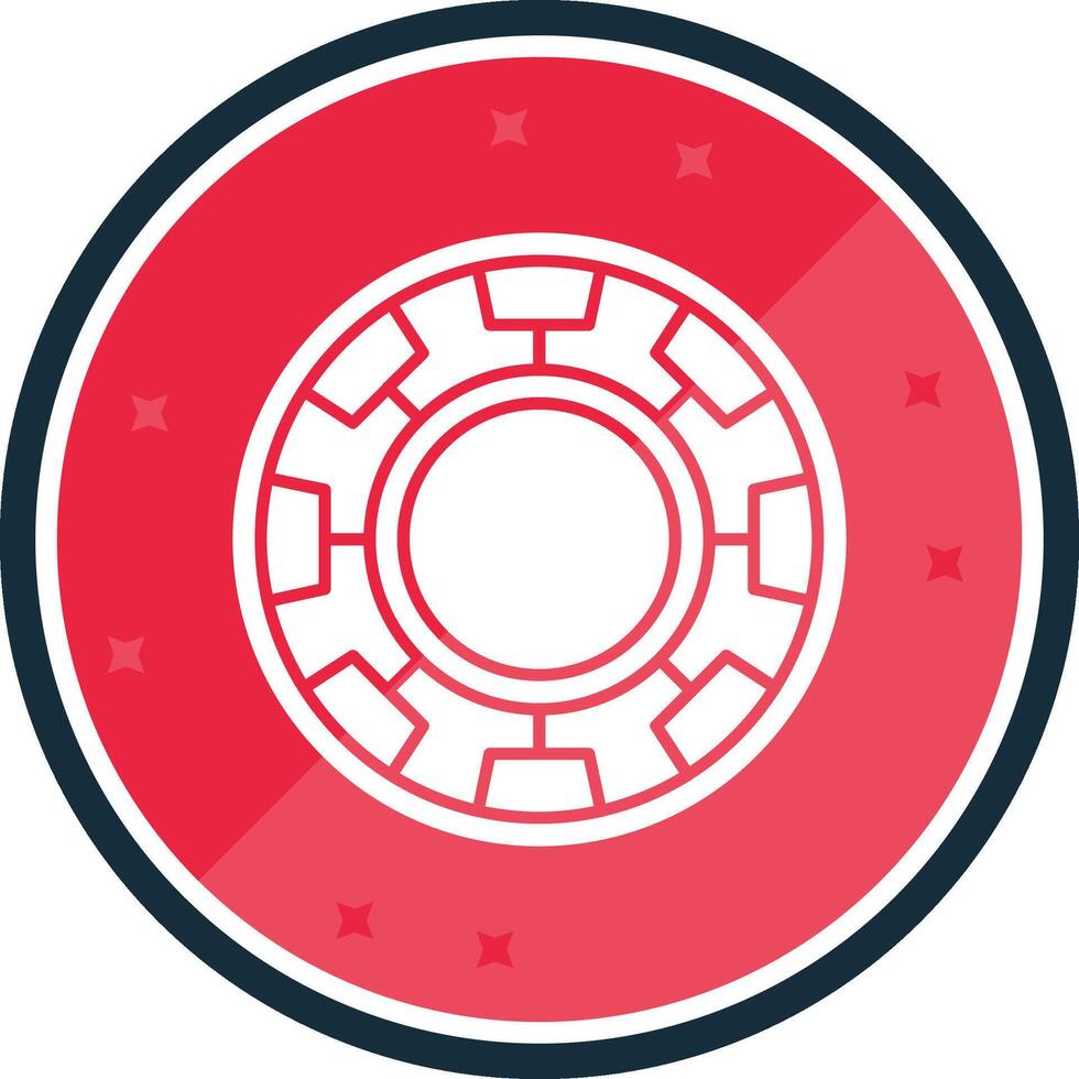 Chip Glyph verse Icon vector