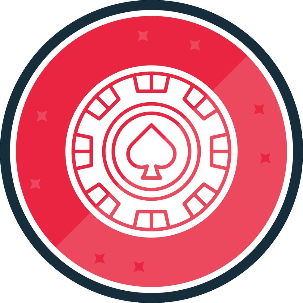 Chip Glyph verse Icon vector