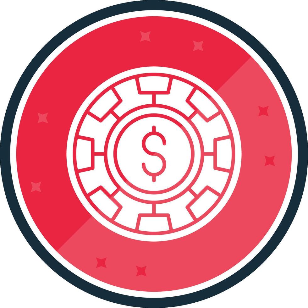 Chip Glyph verse Icon vector