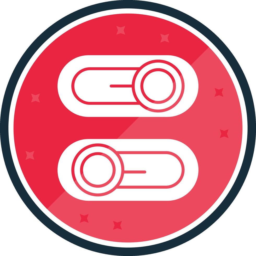 Switch Glyph verse Icon vector