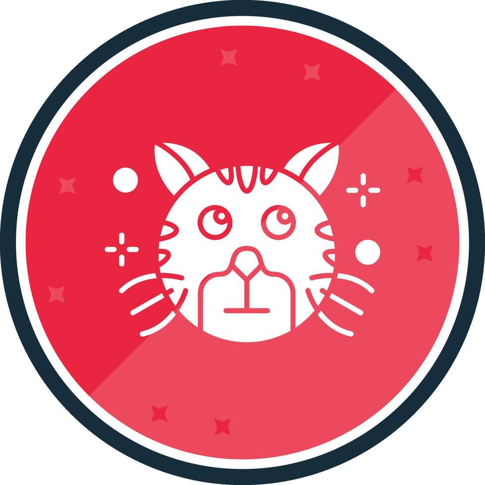 Rolling eyes Glyph verse Icon vector