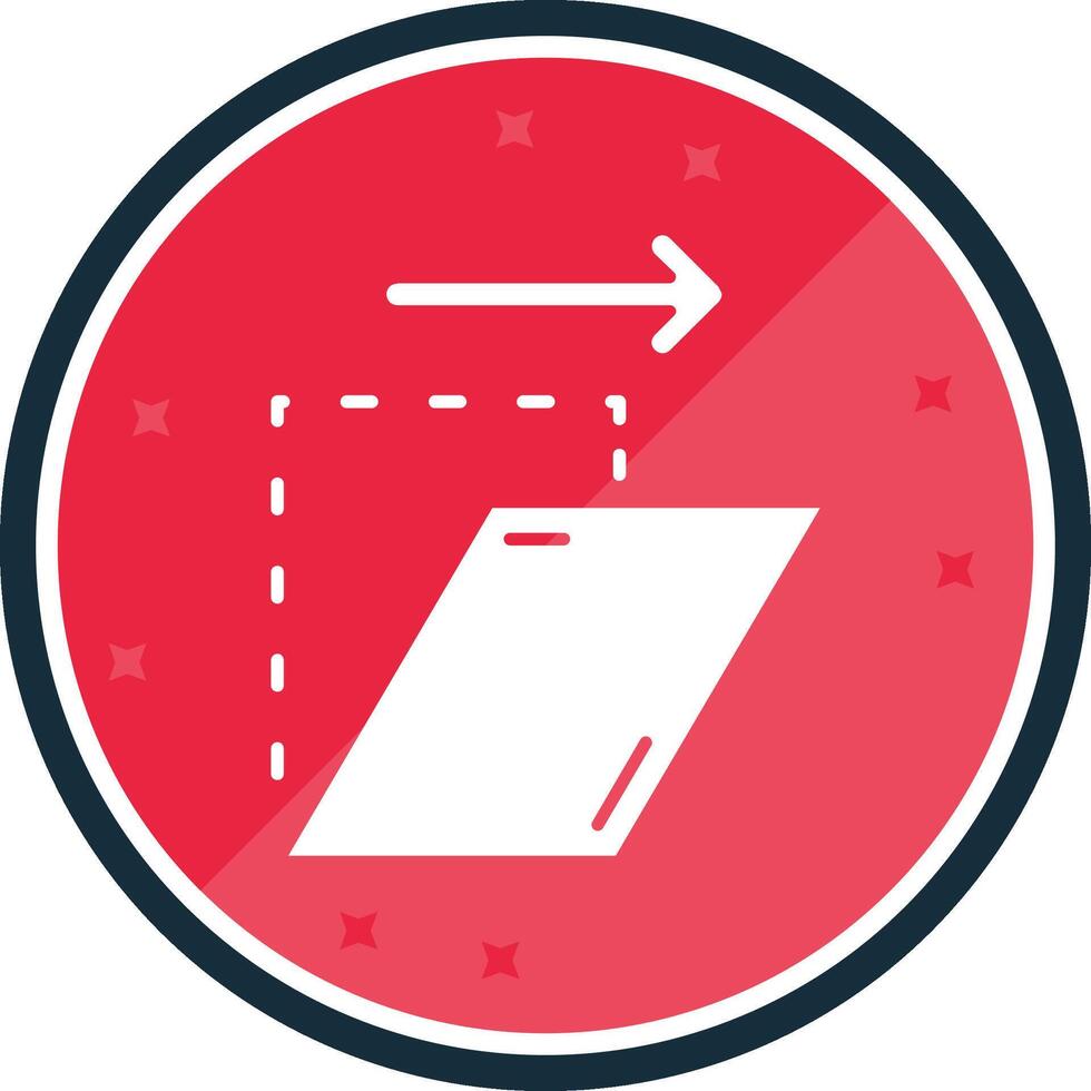 Shear Glyph verse Icon vector