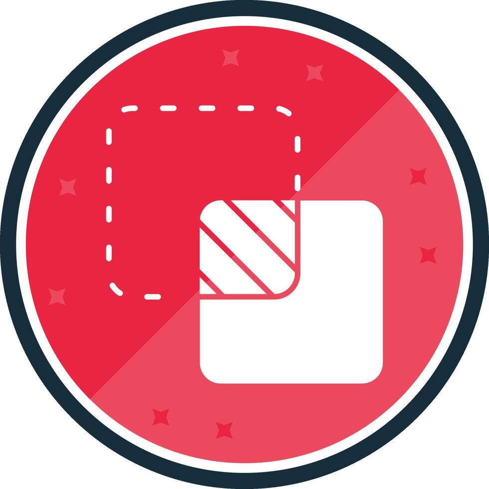 Unite Glyph verse Icon vector
