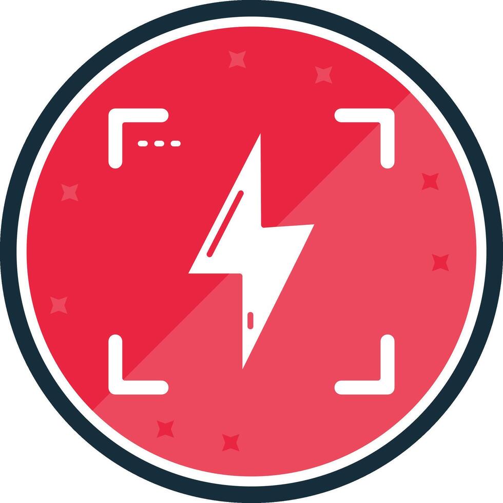 Flash Glyph verse Icon vector