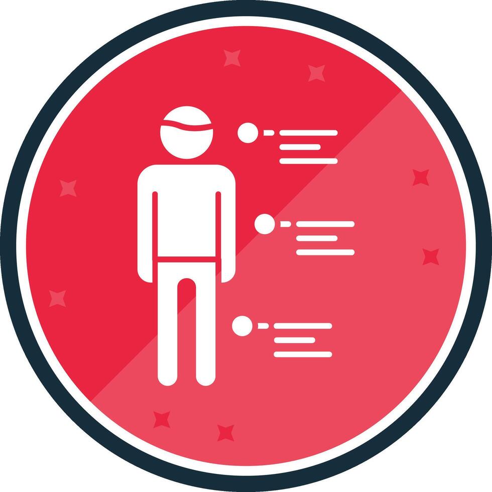 Person Glyph verse Icon vector