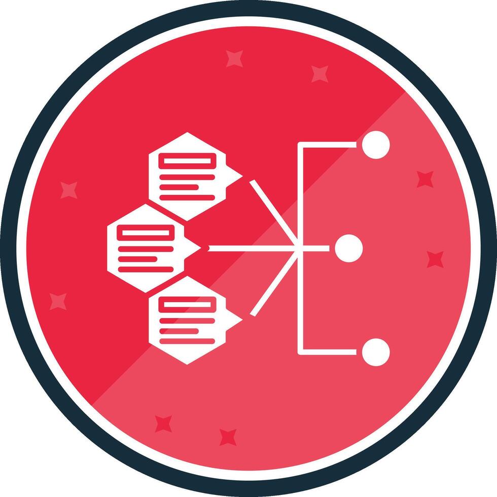 Index Glyph verse Icon vector