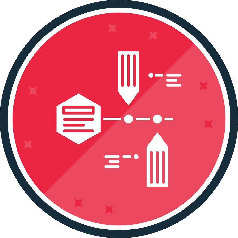 Timeline Glyph verse Icon vector