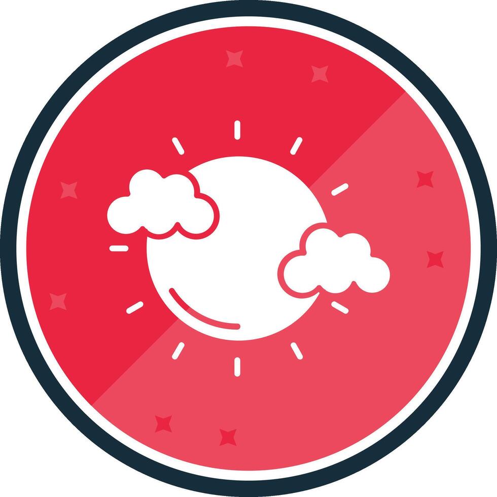 Wearher Glyph verse Icon vector