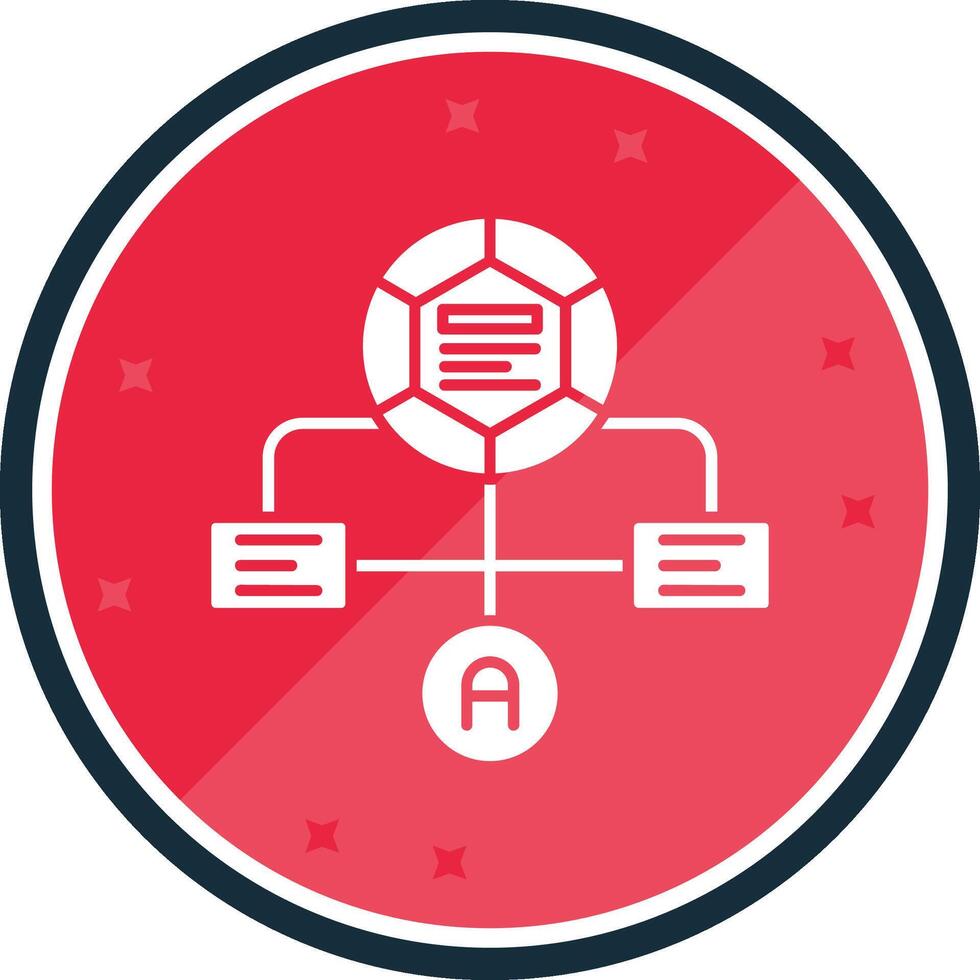 Workflow Glyph verse Icon vector
