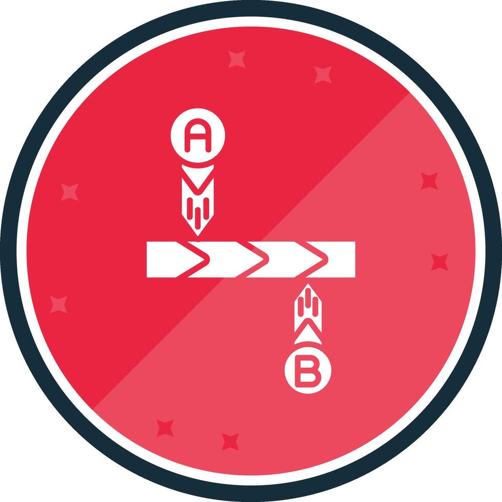 Timeline Glyph verse Icon vector