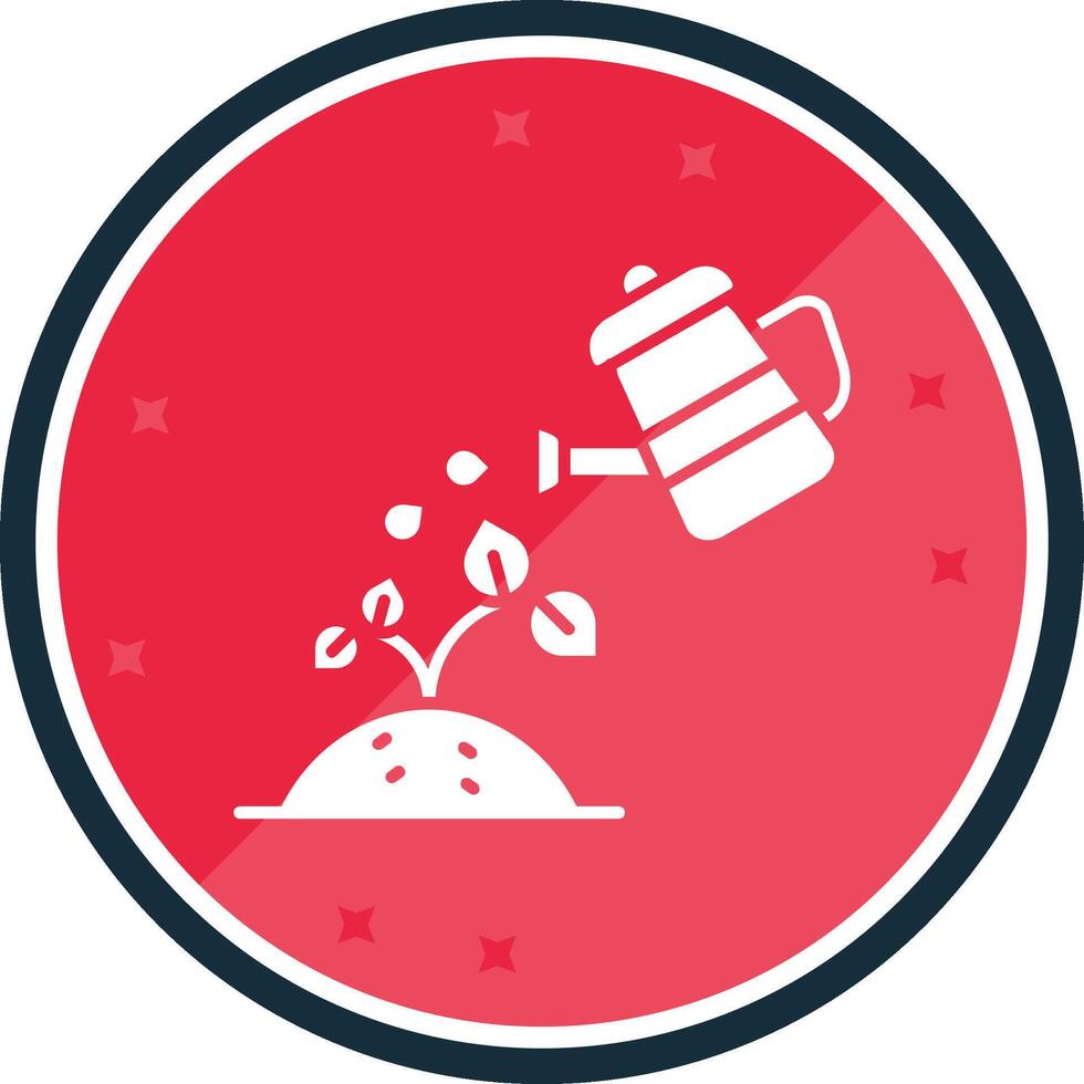 Watering Glyph verse Icon vector