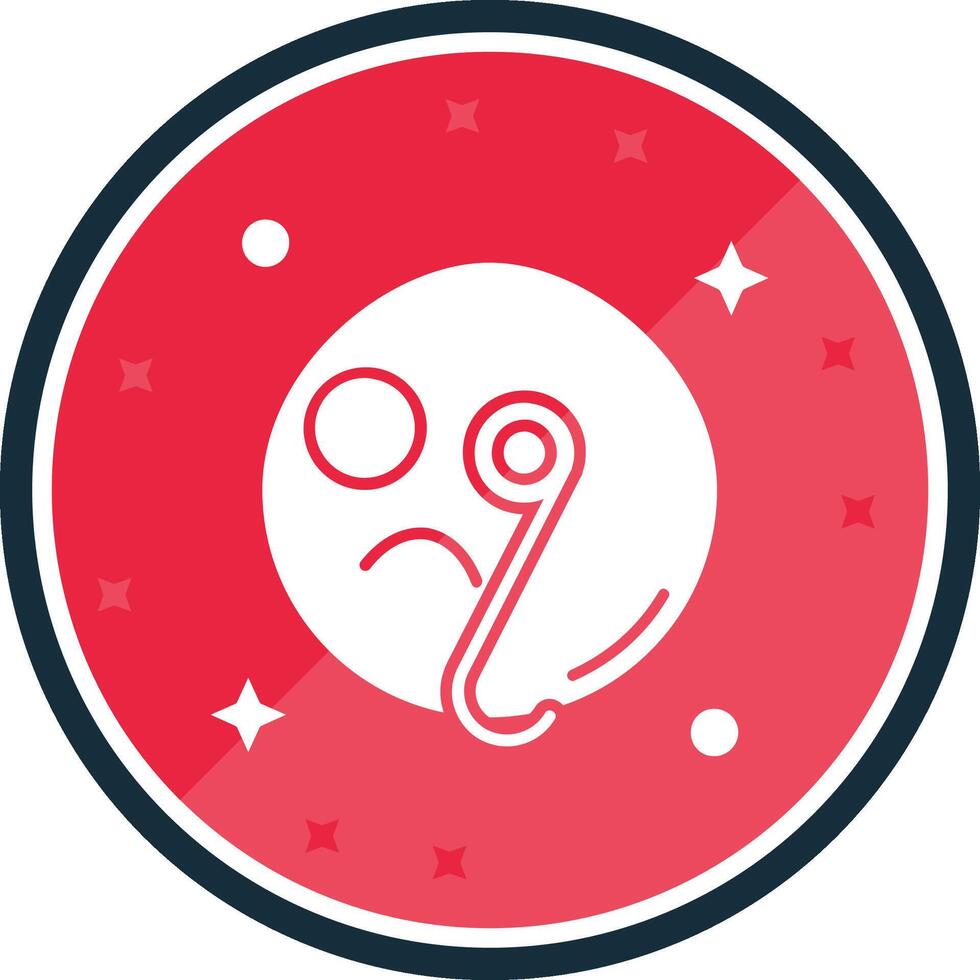 Detective Glyph verse Icon vector