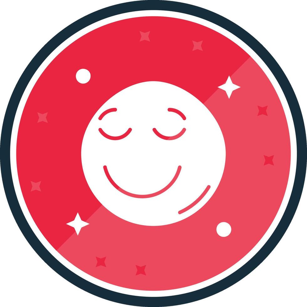 Relieved Glyph verse Icon vector