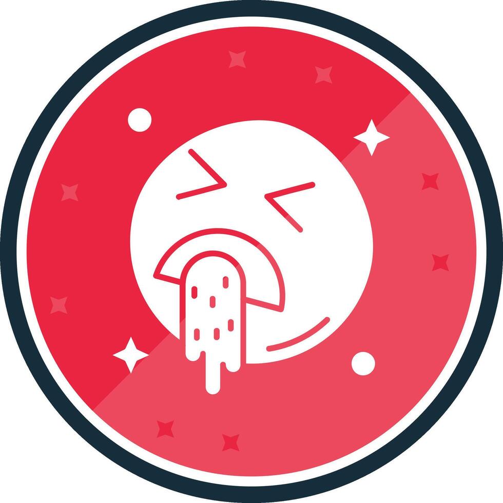 Vomit Glyph verse Icon vector