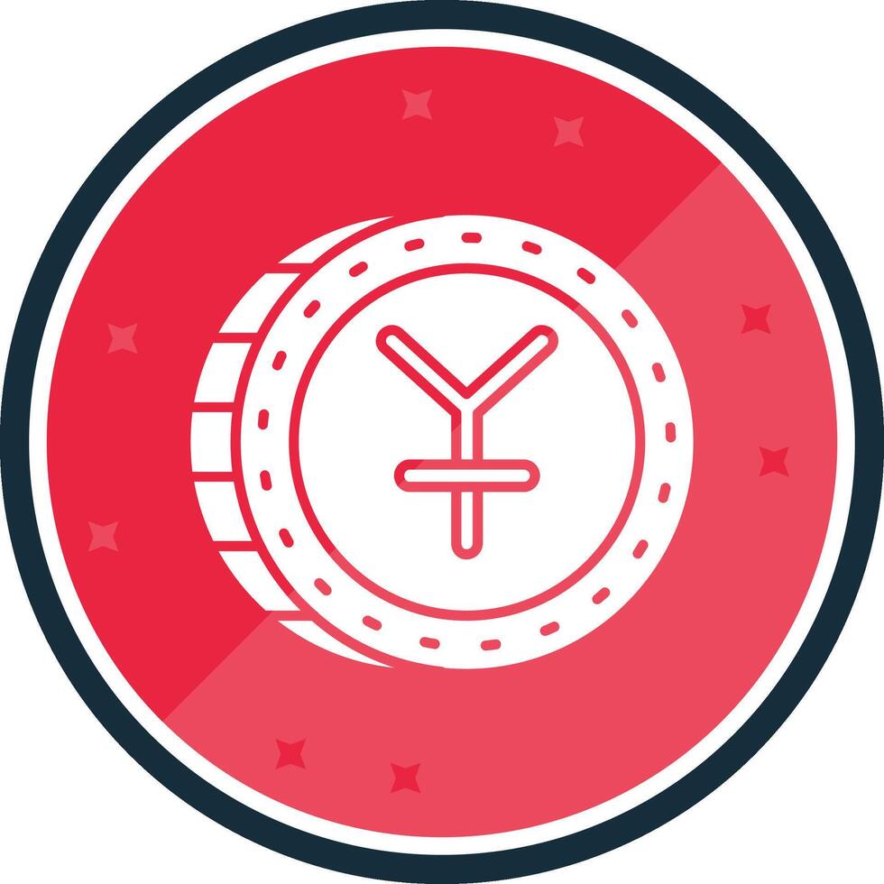 Yuan Glyph verse Icon vector