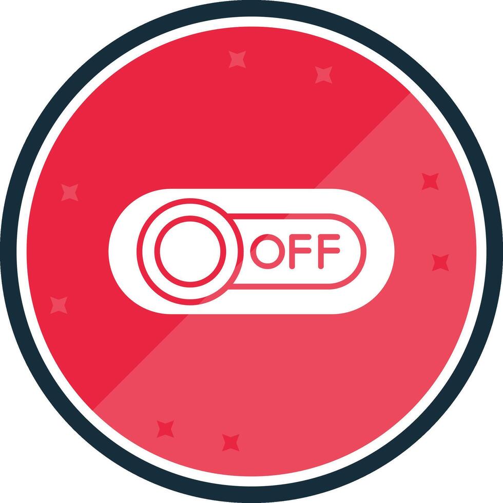 Off Glyph verse Icon vector
