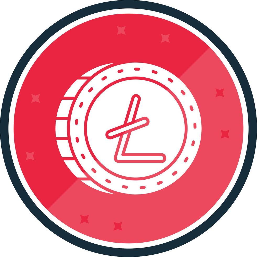 Litecoin Glyph verse Icon vector