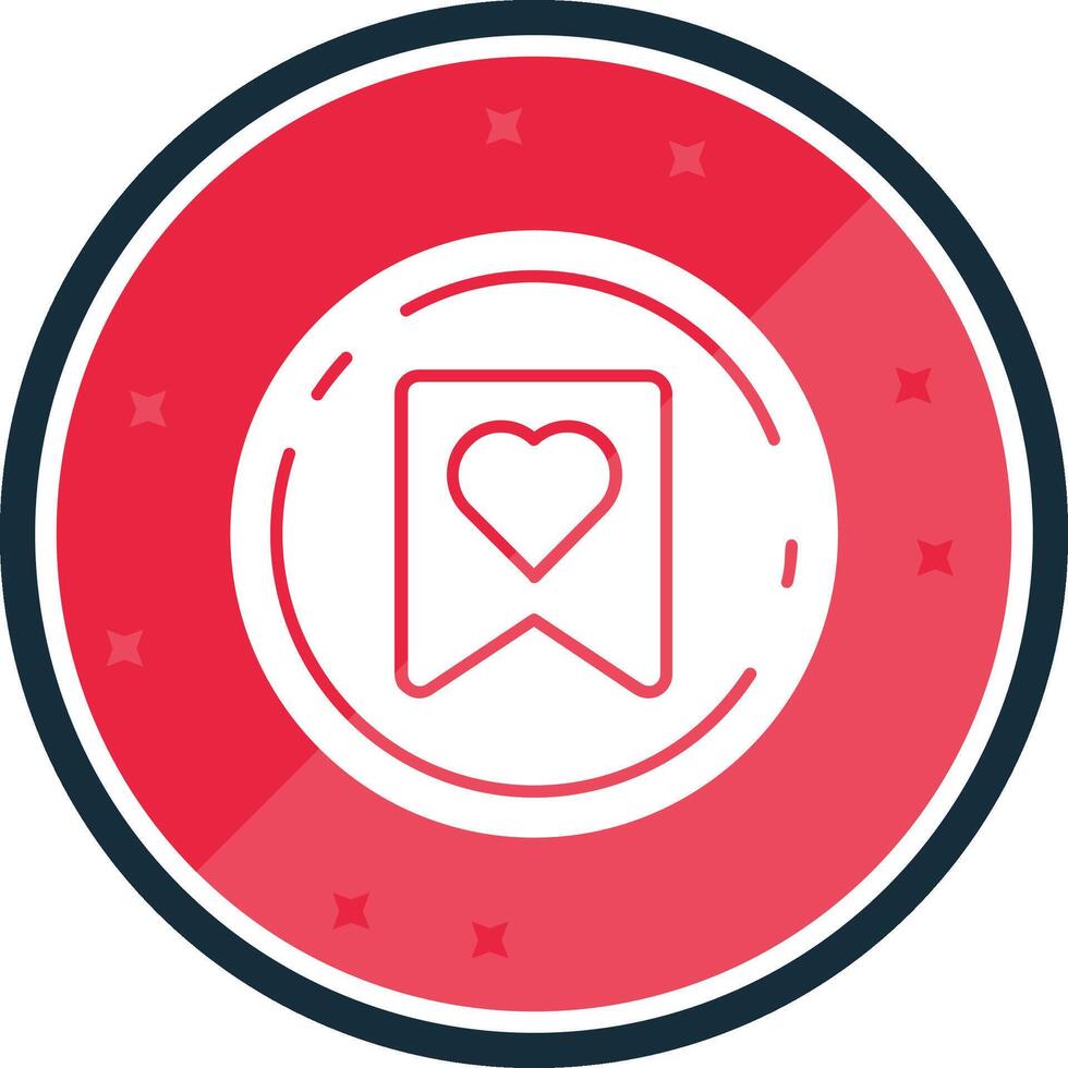Favourite Glyph verse Icon vector