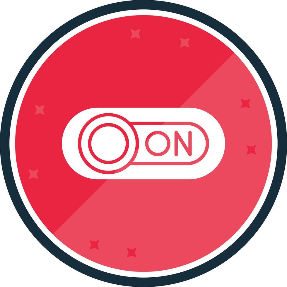 On Glyph verse Icon vector