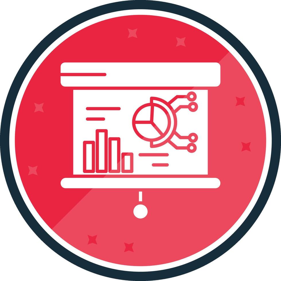 Presentation Glyph verse Icon vector