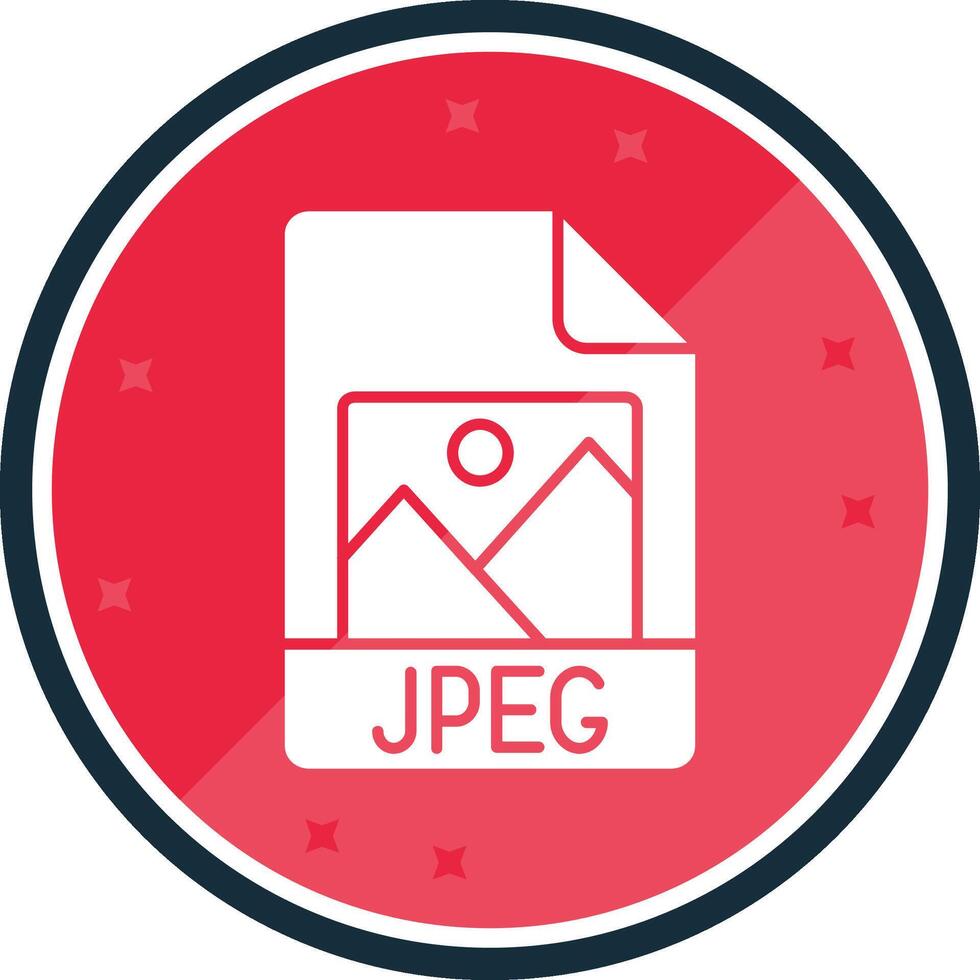 Jpg Glyph verse Icon vector