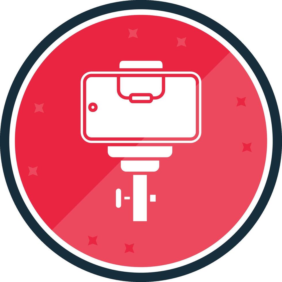 Selfie Glyph verse Icon vector