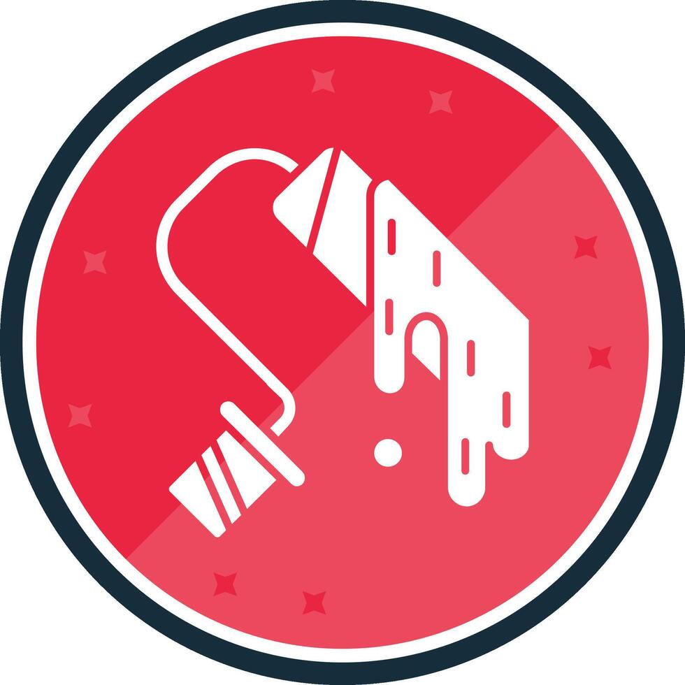 Paint roll Glyph verse Icon vector