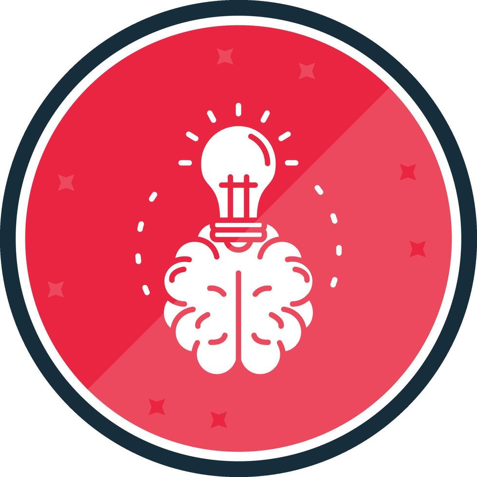 Brainstroming Glyph verse Icon vector
