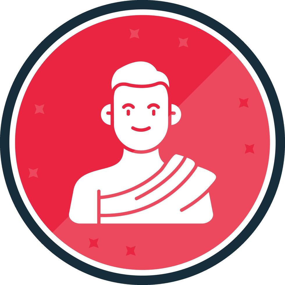 Muslim Glyph verse Icon vector