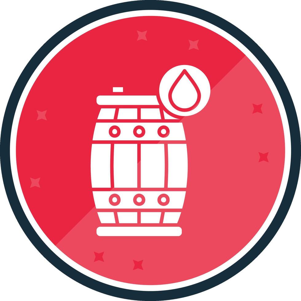 Oil barrel Glyph verse Icon vector