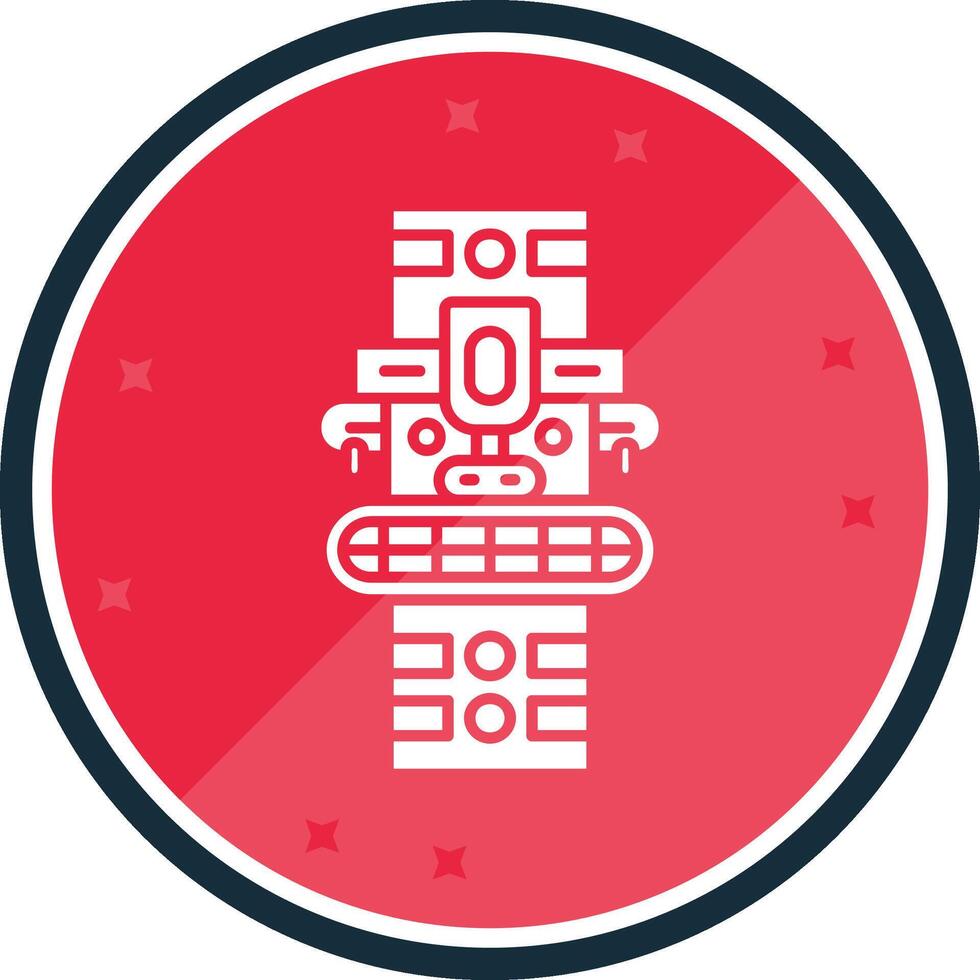 Totem Glyph verse Icon vector