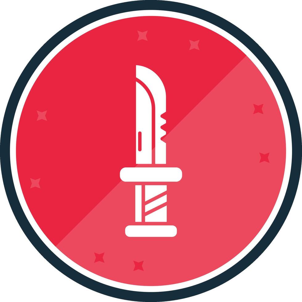 Dagger Glyph verse Icon vector