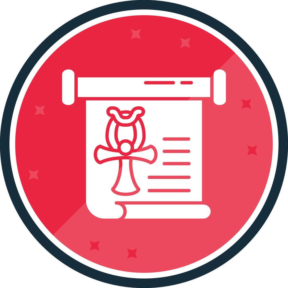 History Glyph verse Icon vector