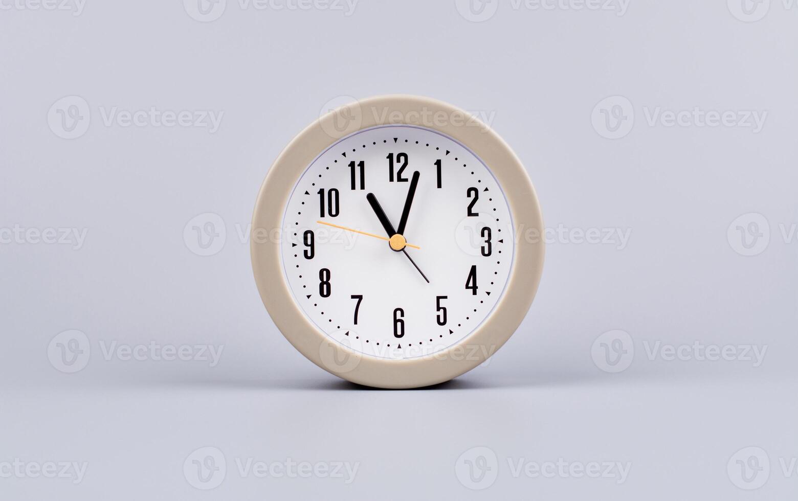 Time and work in daily life Photo of a modern clock in a high quality photo studio.