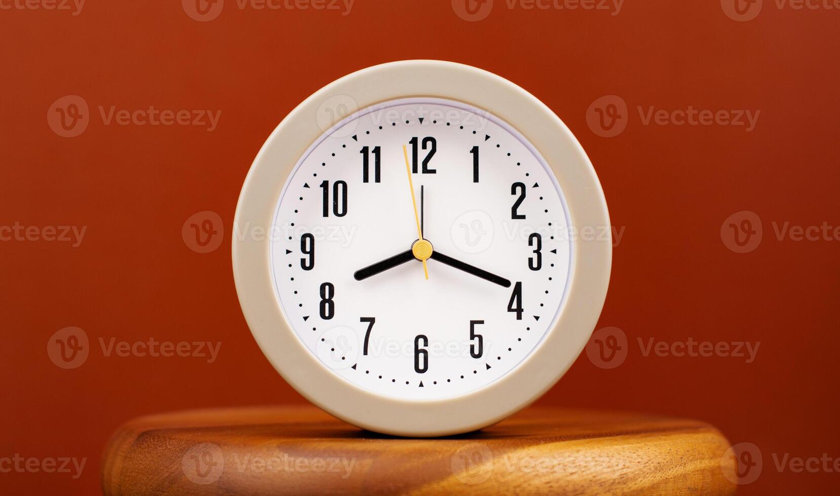 Time and work in daily life Photo of a modern clock in a high quality photo studio.