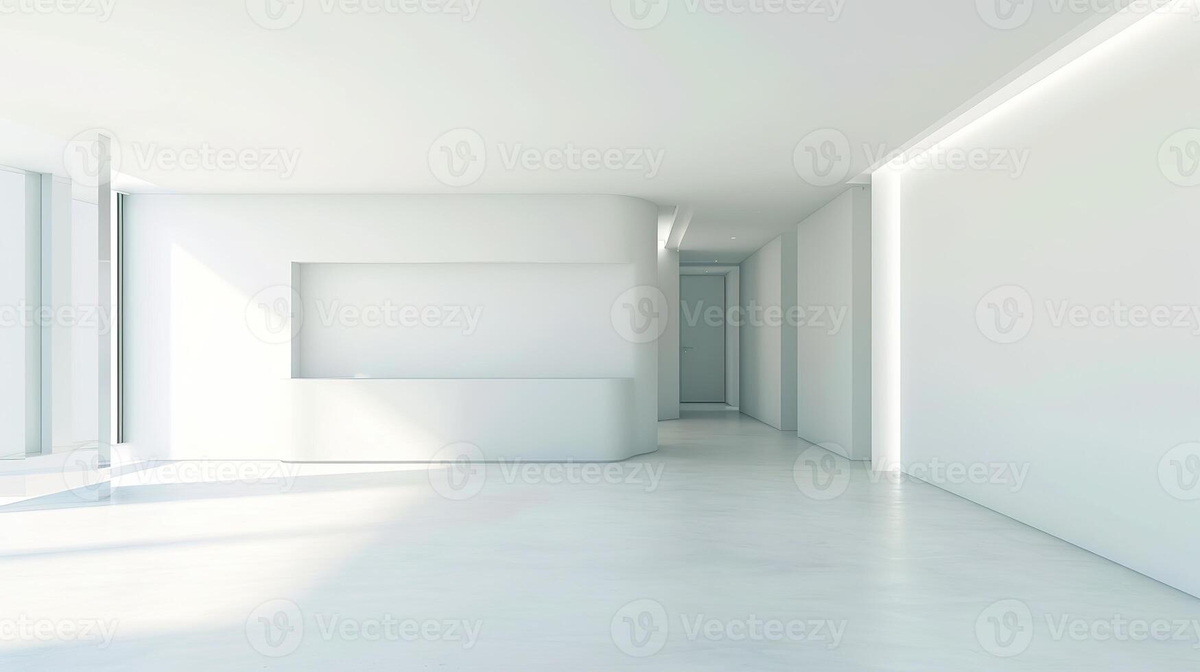 AI generated Modern Minimalist Luxury, Captivating Empty Room Design photo