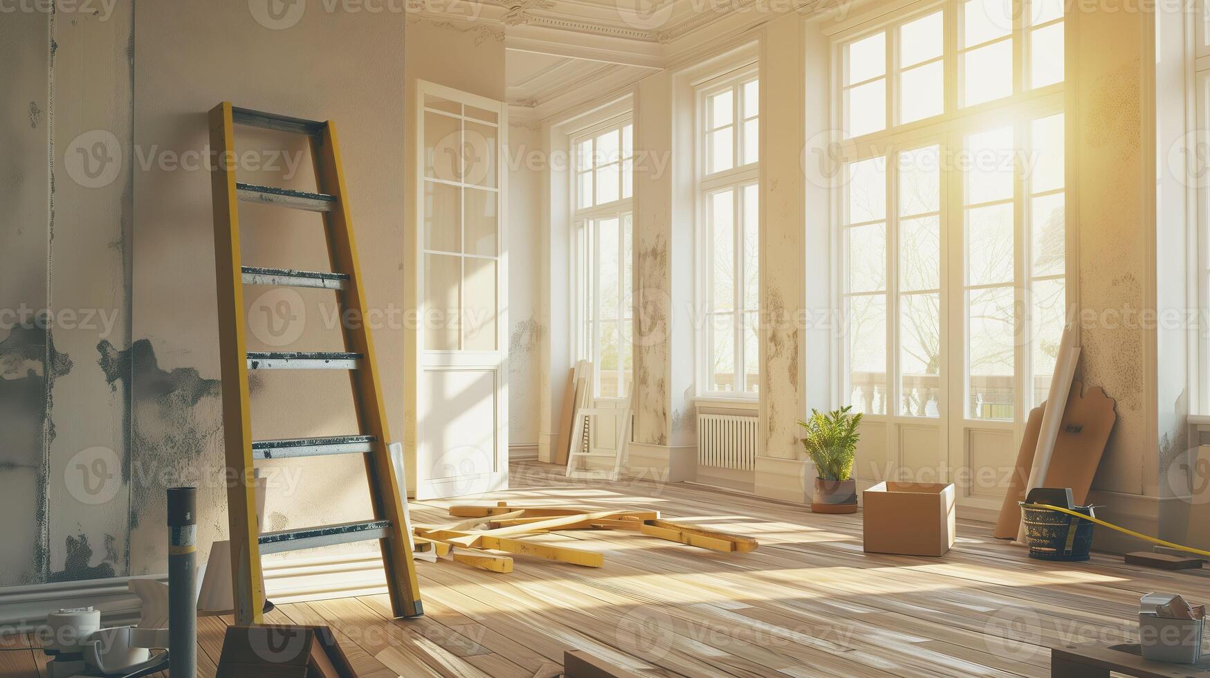 AI generated Home Renovation, Interior Construction and Remodeling Project photo