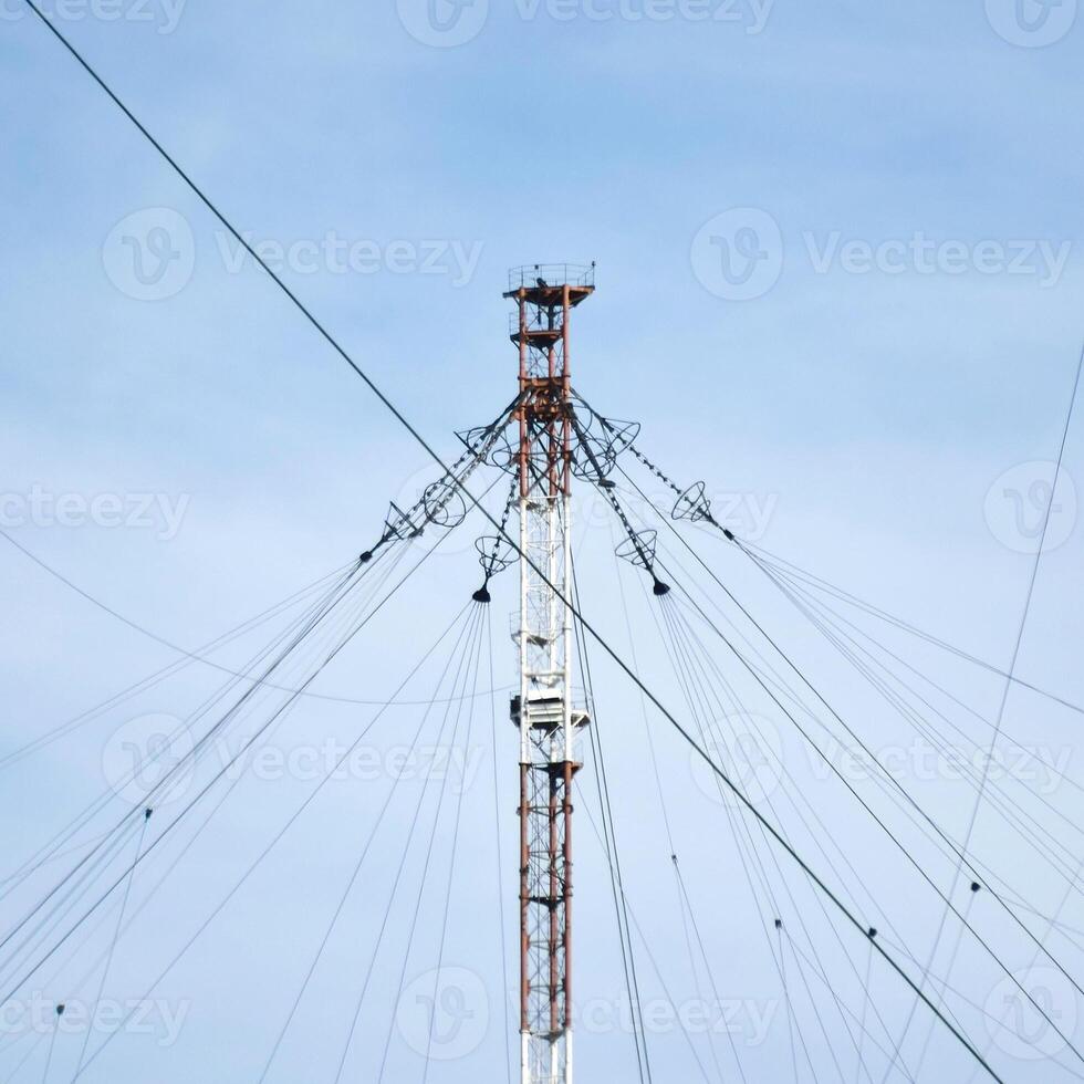 aéreo plataformas para transmisión de radio olas foto