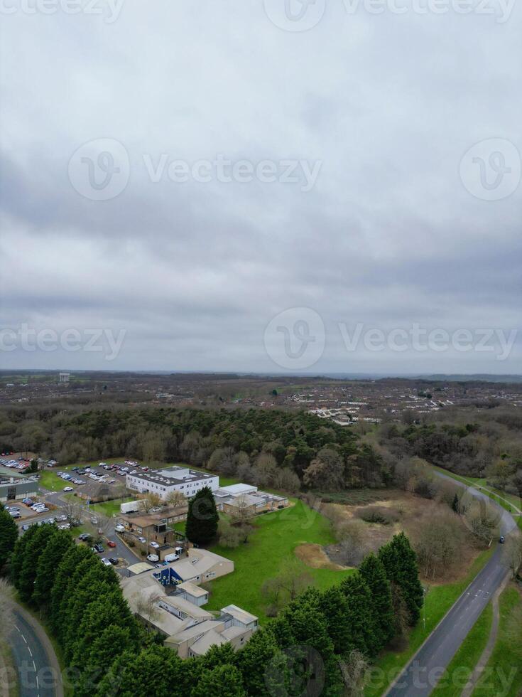 High Angle View of Corby City of Northamptonshire England United Kingdom. November 1st, 2023 photo