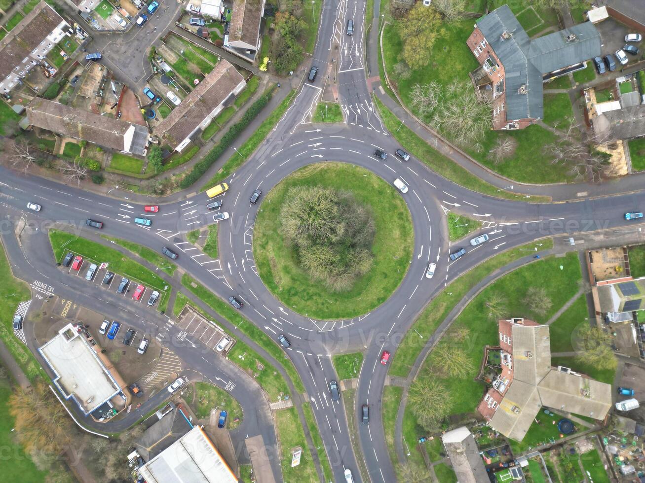 alto ángulo ver de corby ciudad de Northamptonshire Inglaterra unido Reino. noviembre 1º, 2023 foto