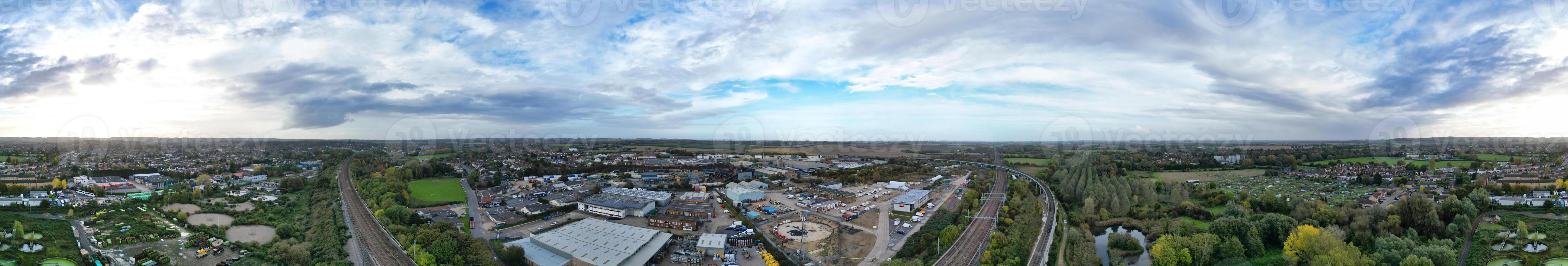 aéreo panorámico ver de hitchin, hertfordshire, Inglaterra. unido Reino. octubre 28, 2023 foto