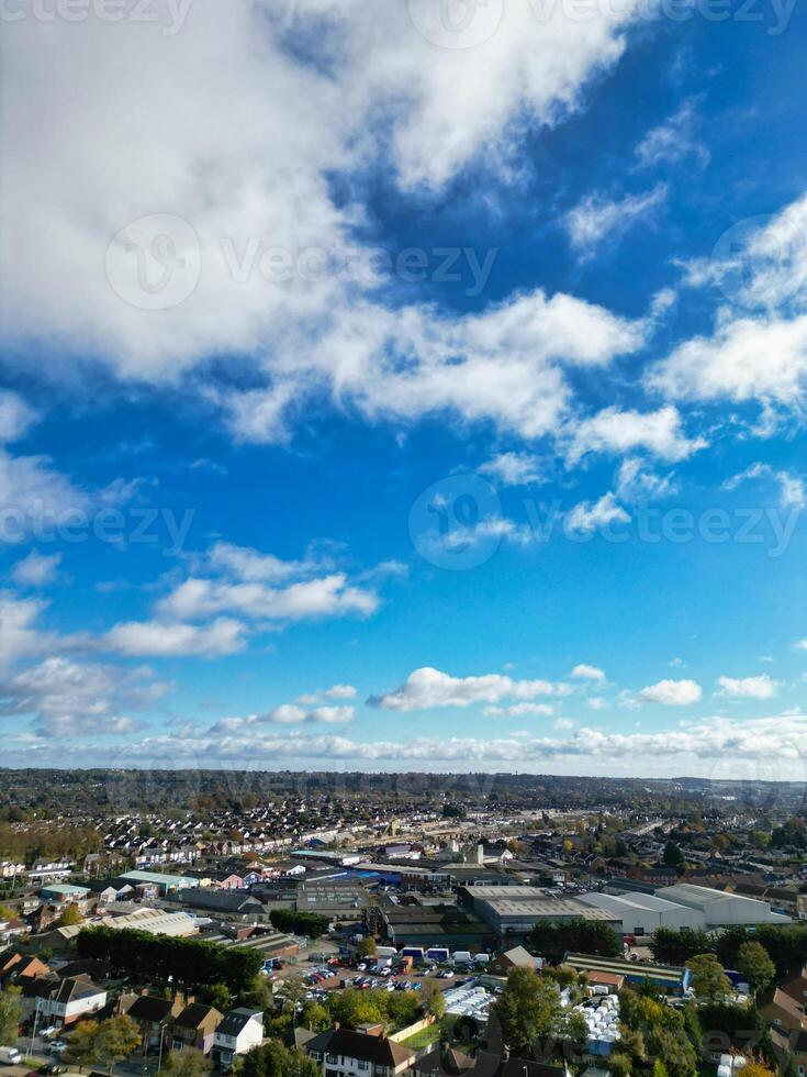 High Angle View of North Luton City of England UK During Cold and Bright Day of Winter. November 7th, 2023 photo