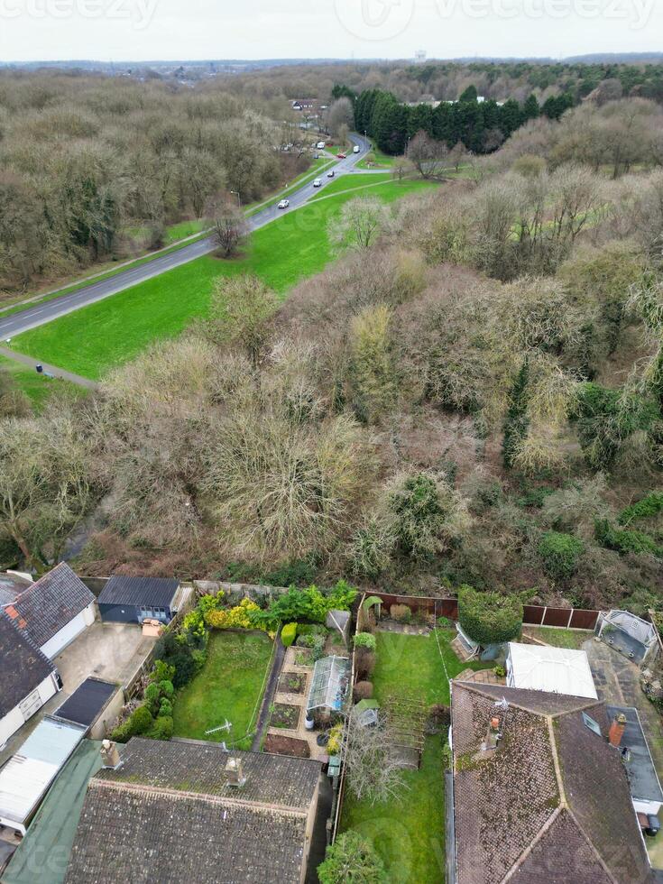 High Angle View of Corby City of Northamptonshire England United Kingdom. November 1st, 2023 photo