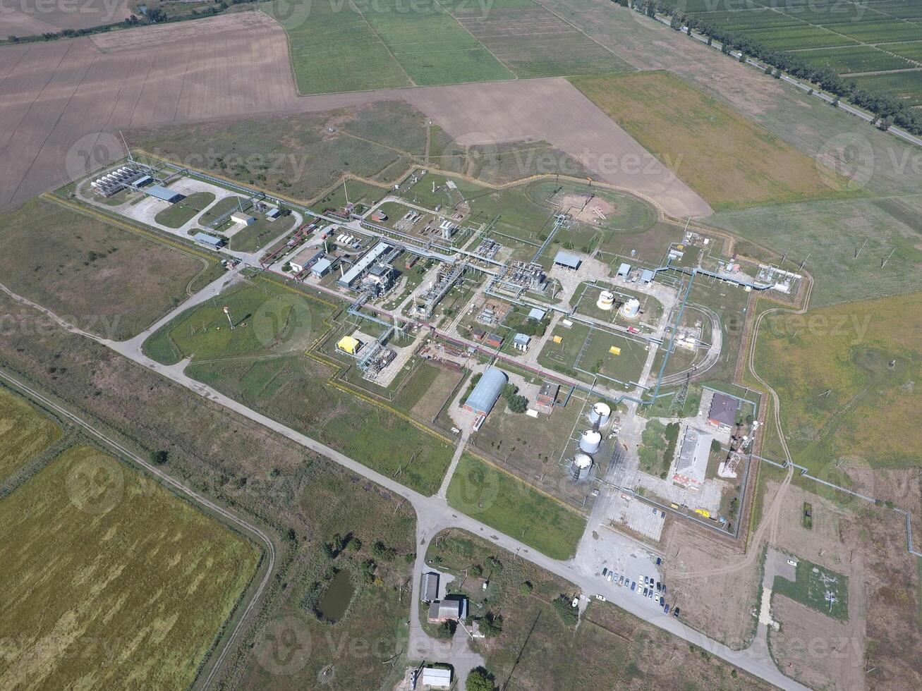 The separation system, top view. Aerophotographing station separation and dehydration. photo