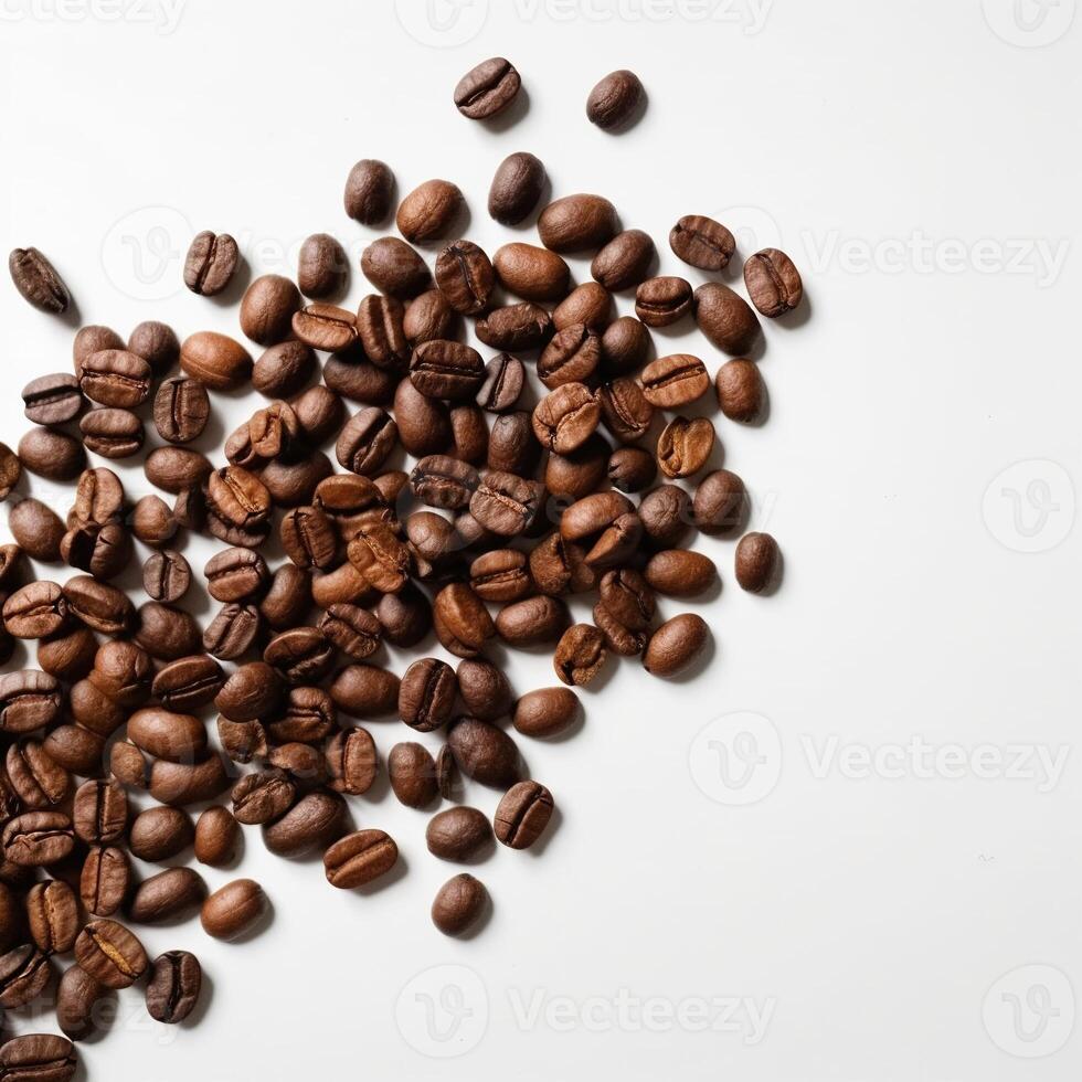 Coffee Beans Isolated on White Background. Ai Generated. High quality photo