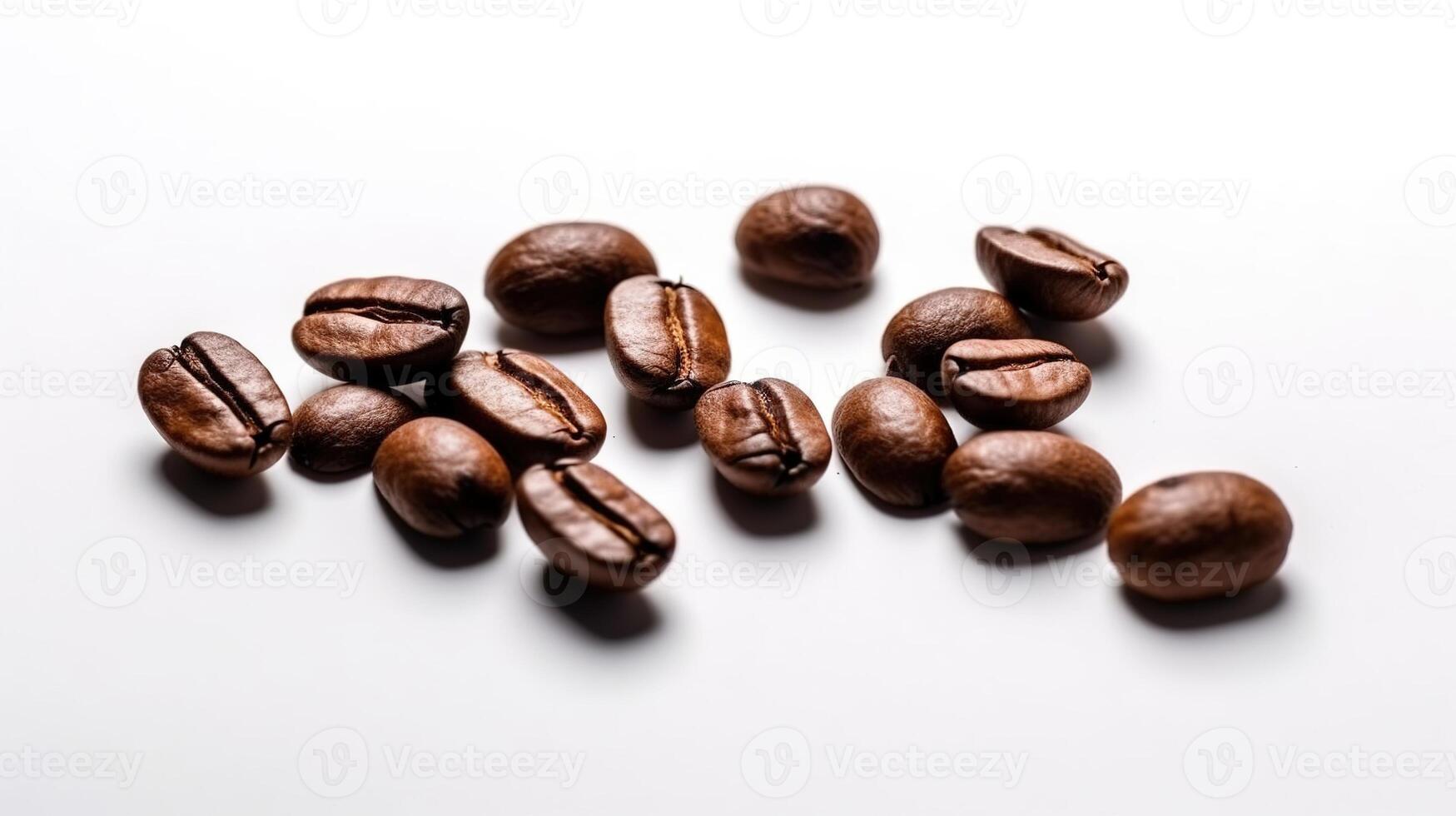 Coffee Beans Isolated on White Background. Ai Generated. High quality photo