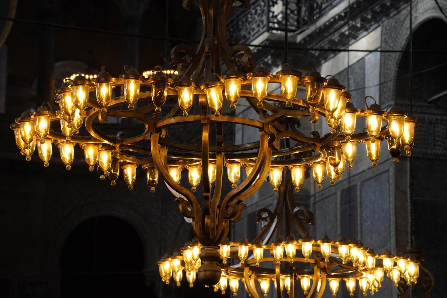 Hagia Sofia Mosque in Istanbul, Turkey - interior photo