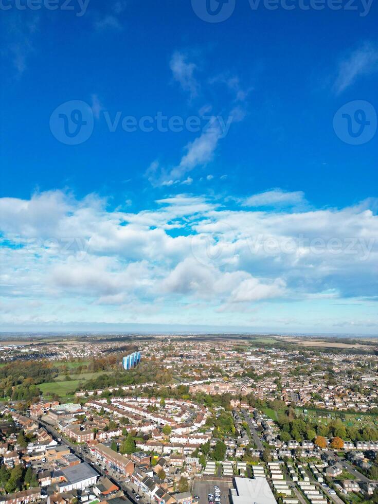 High Angle View of North Luton City of England UK During Cold and Bright Day of Winter. November 7th, 2023 photo