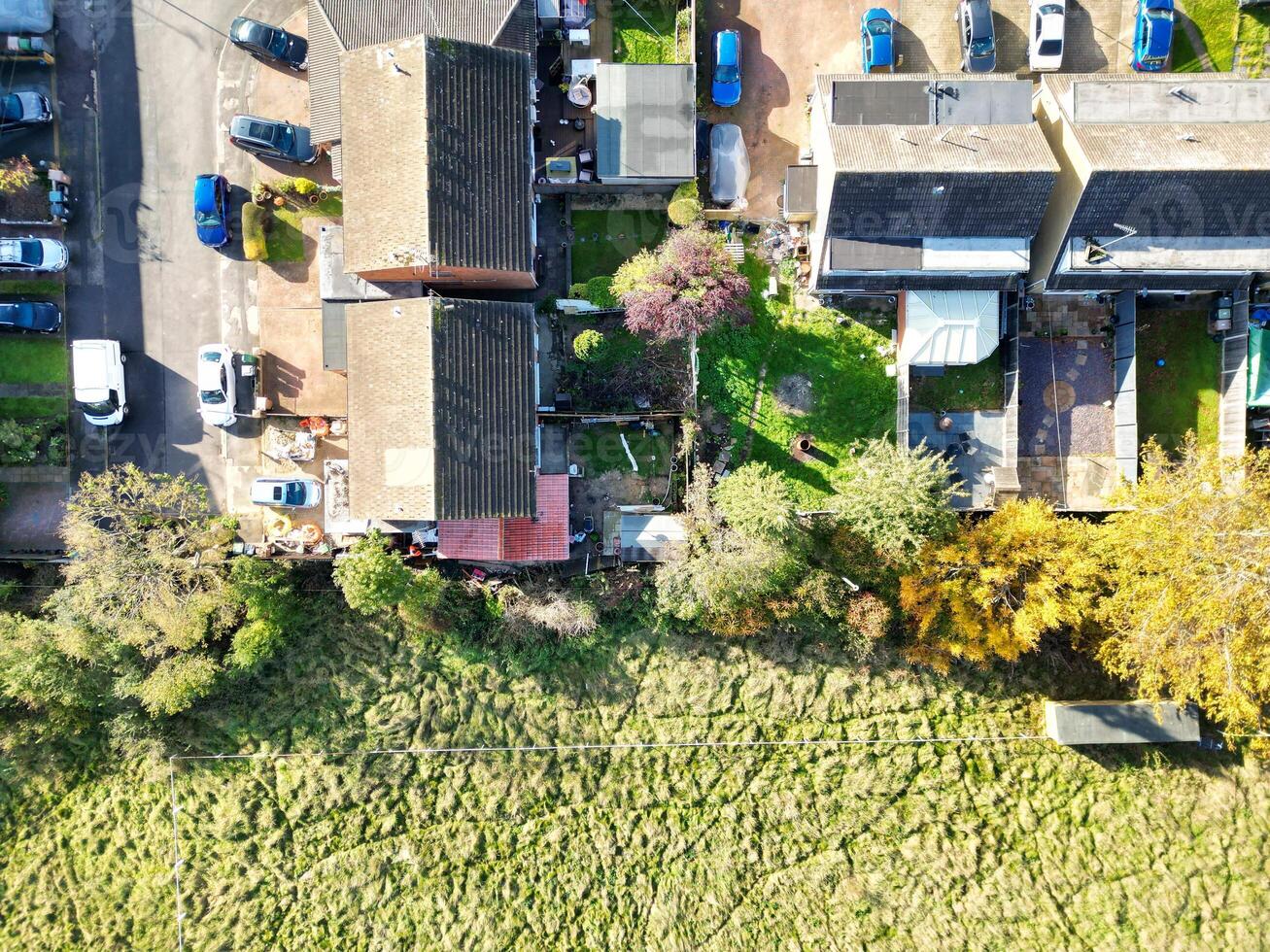 High Angle View of North Luton City of England UK During Cold and Bright Day of Winter. November 7th, 2023 photo