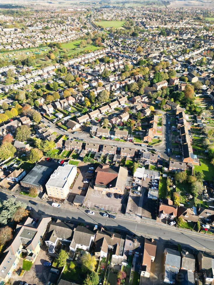 High Angle View of North Luton City of England UK During Cold and Bright Day of Winter. November 7th, 2023 photo